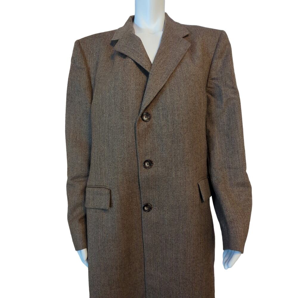VTG Pierre Cardin Couture Custom Wool Trench Coat Men's 40L Made in the USA